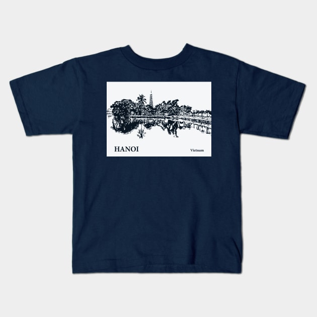 Hanoi - Vietnam Kids T-Shirt by Lakeric